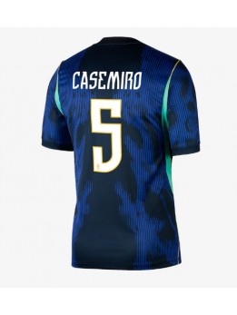 Brasilien Casemiro #5 Replika Borta Kläder VM 2026 Kortärmad